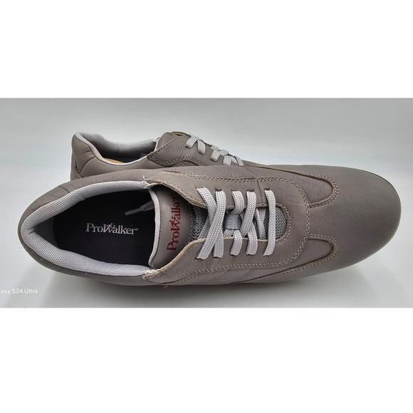 Rockport Prowalker 7200 Plus Sneakers Grey Premium Leather EVA Shoes Men\'s 10M main image 9